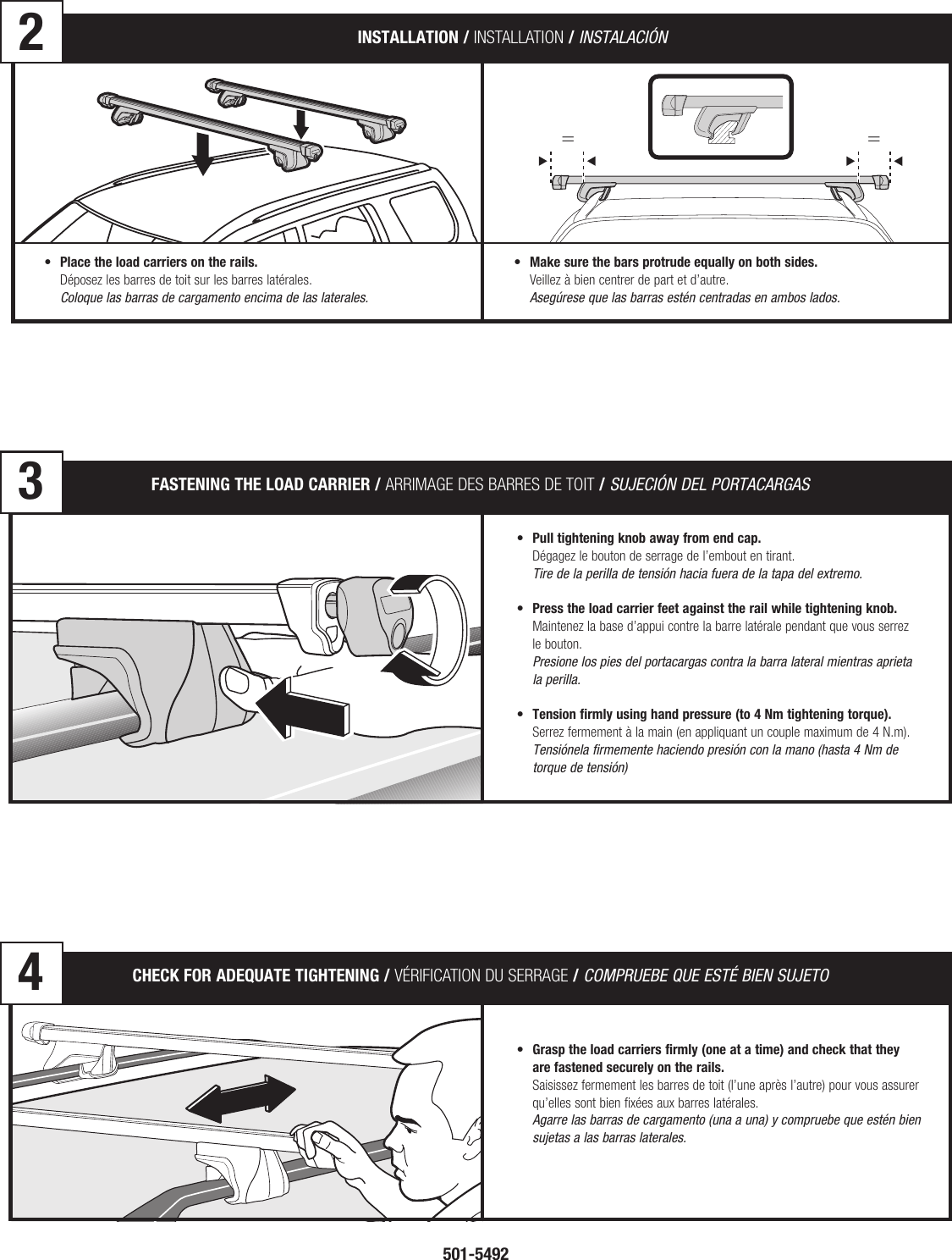 Page 2 of 4 - Thule Thule-440-Users-Manual- 501-5492 #440  Thule-440-users-manual