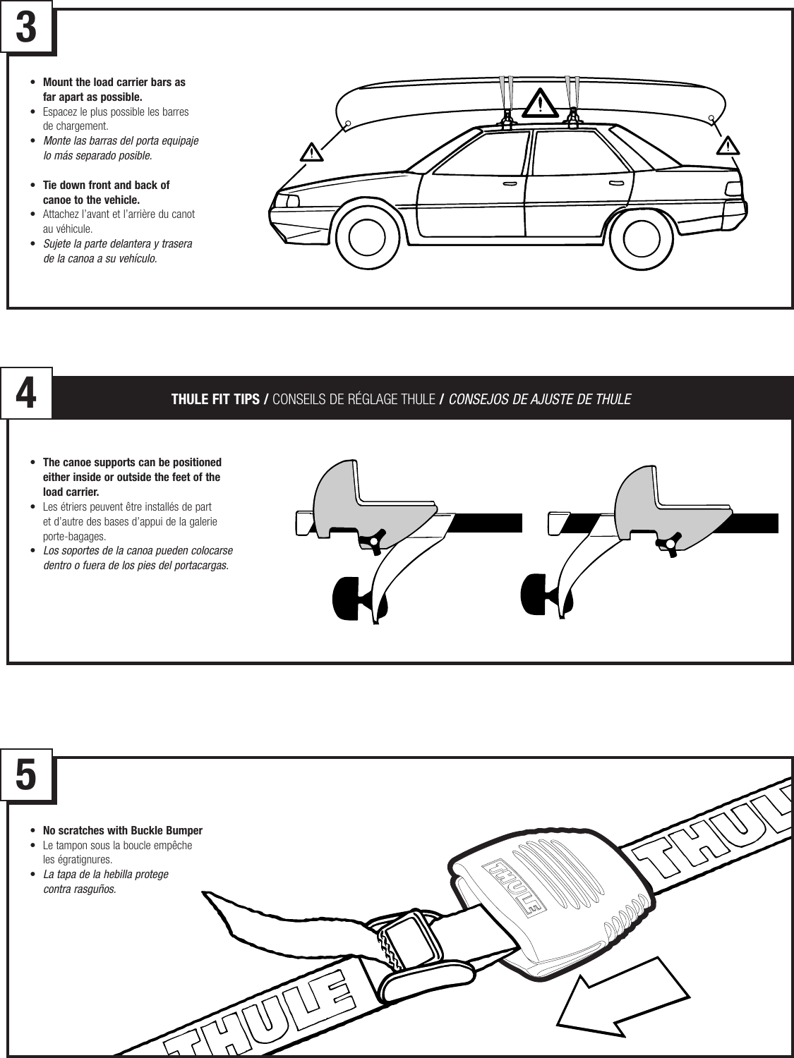 Page 2 of 3 - Thule Thule-579-Users-Manual- 501-5198-03 #579 Canoe Carrier  Thule-579-users-manual