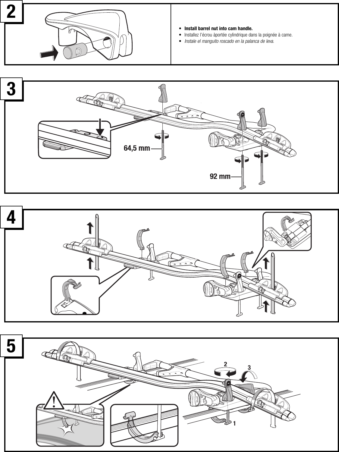 Page 3 of 7 - Thule Thule-598-Users-Manual- 501-6925-04 #598 Thule-598-users-manual