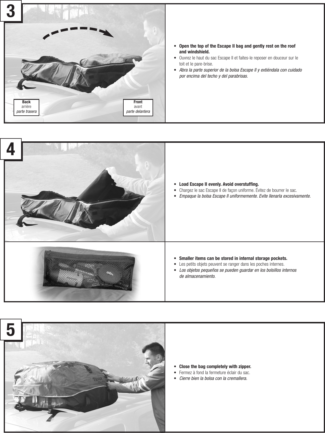 Thule 866 Escape Ii Users Manual 501 5508 866