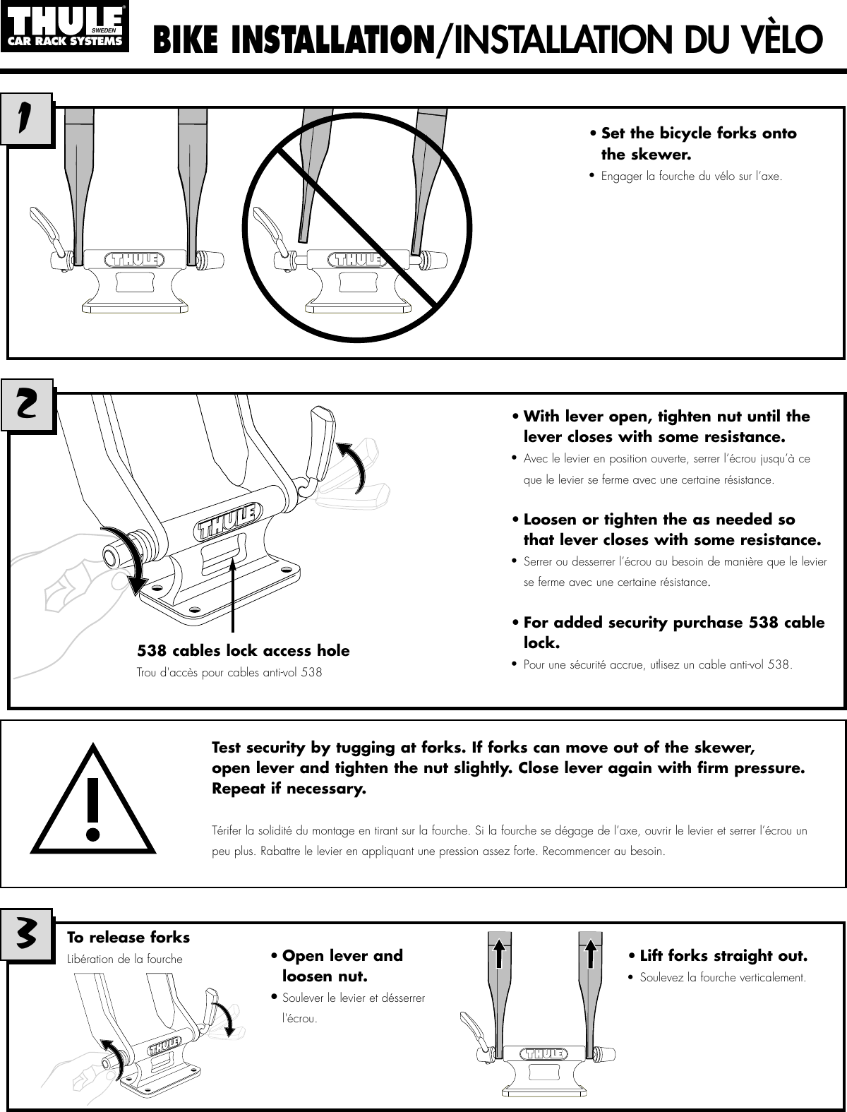 Page 6 of 7 - Thule Thule-Bed-Rider-822-91822-Users-Manual- 501-5326-02#822/91822 Bed Rider  Thule-bed-rider-822-91822-users-manual