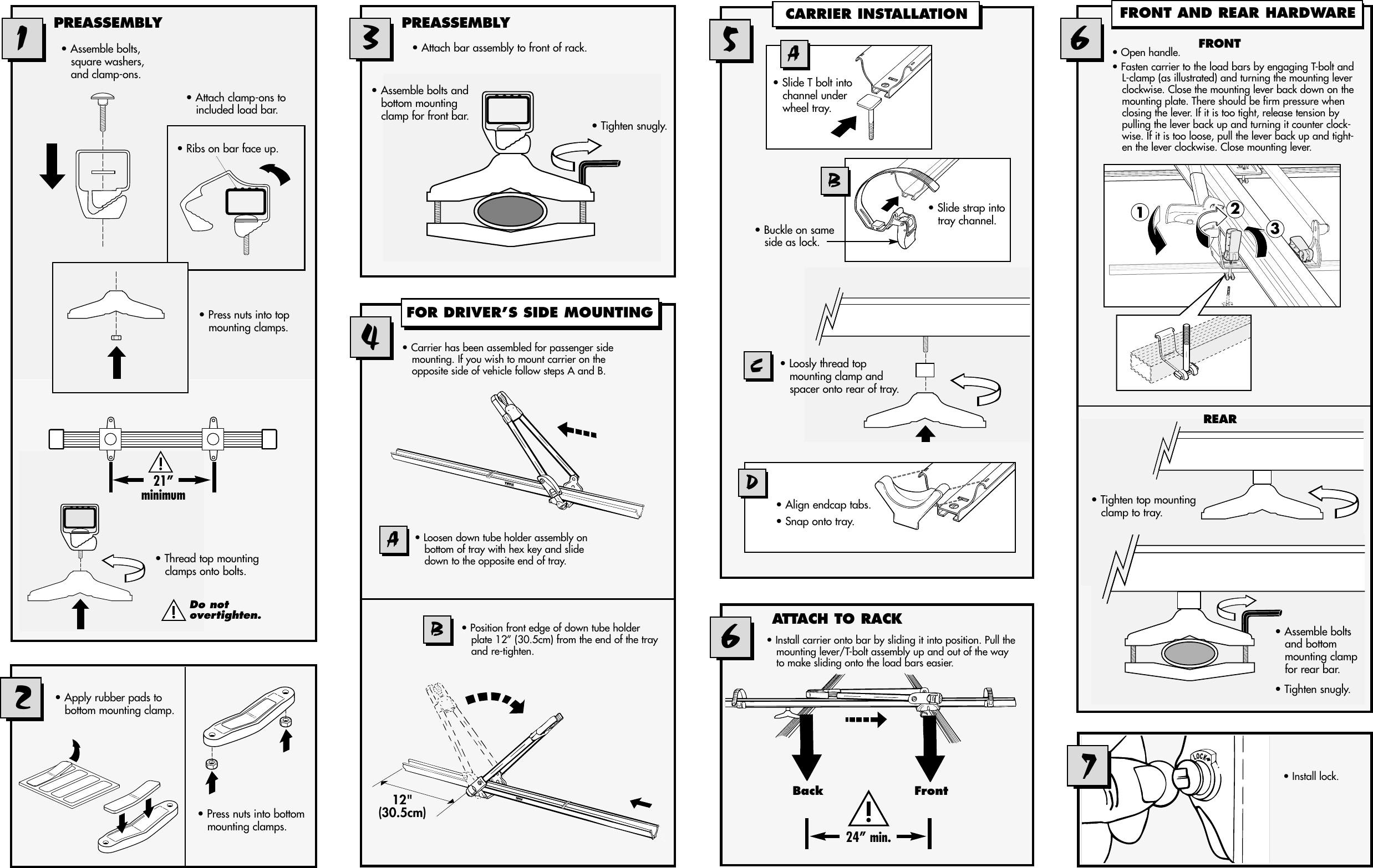 Thule Big Mouth Rack Pack 899Xt Users Manual 501 5318 899xt.Big