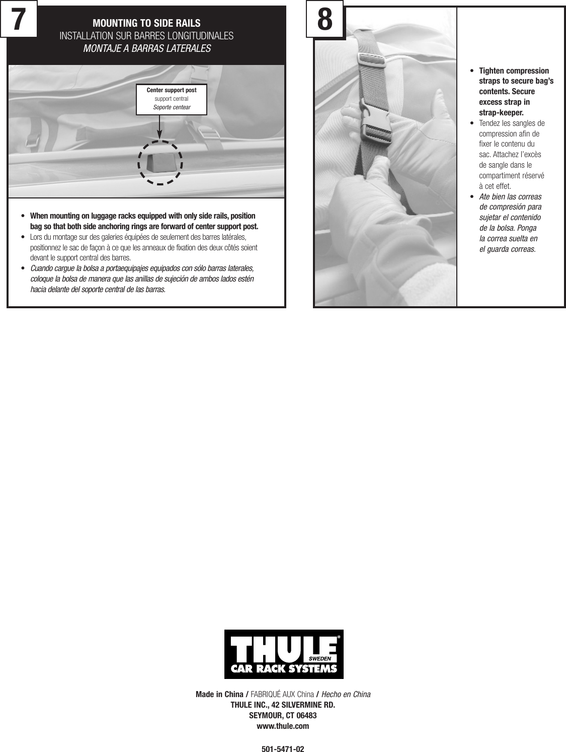 Page 4 of 5 - Thule Thule-Quest-Bag-846-Users-Manual- 501-5471-02 #846 Quest  Thule-quest-bag-846-users-manual