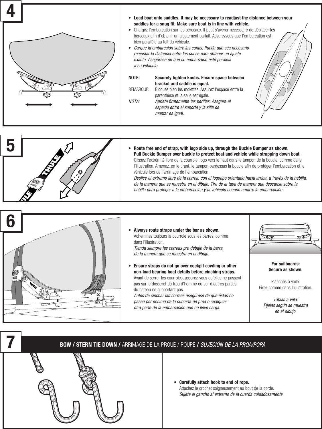 Thule Set To Go Saddle 878Xt Users Manual 501 5459 02 #878xt