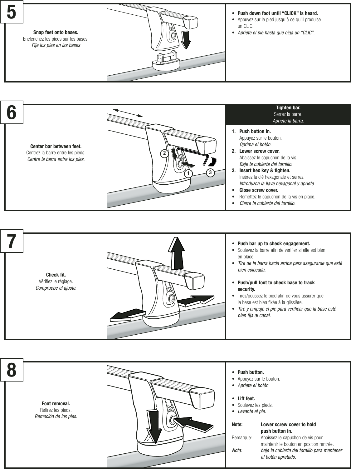 Thule Tk8 Users Manual 501 5444 Tk8 9