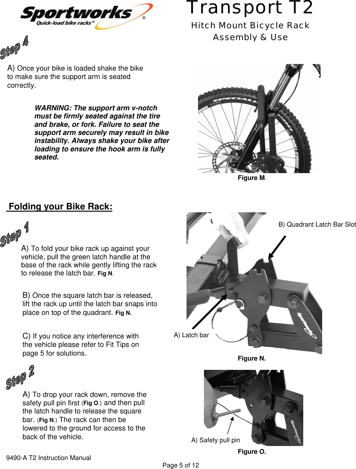 sportworks hitch bike rack