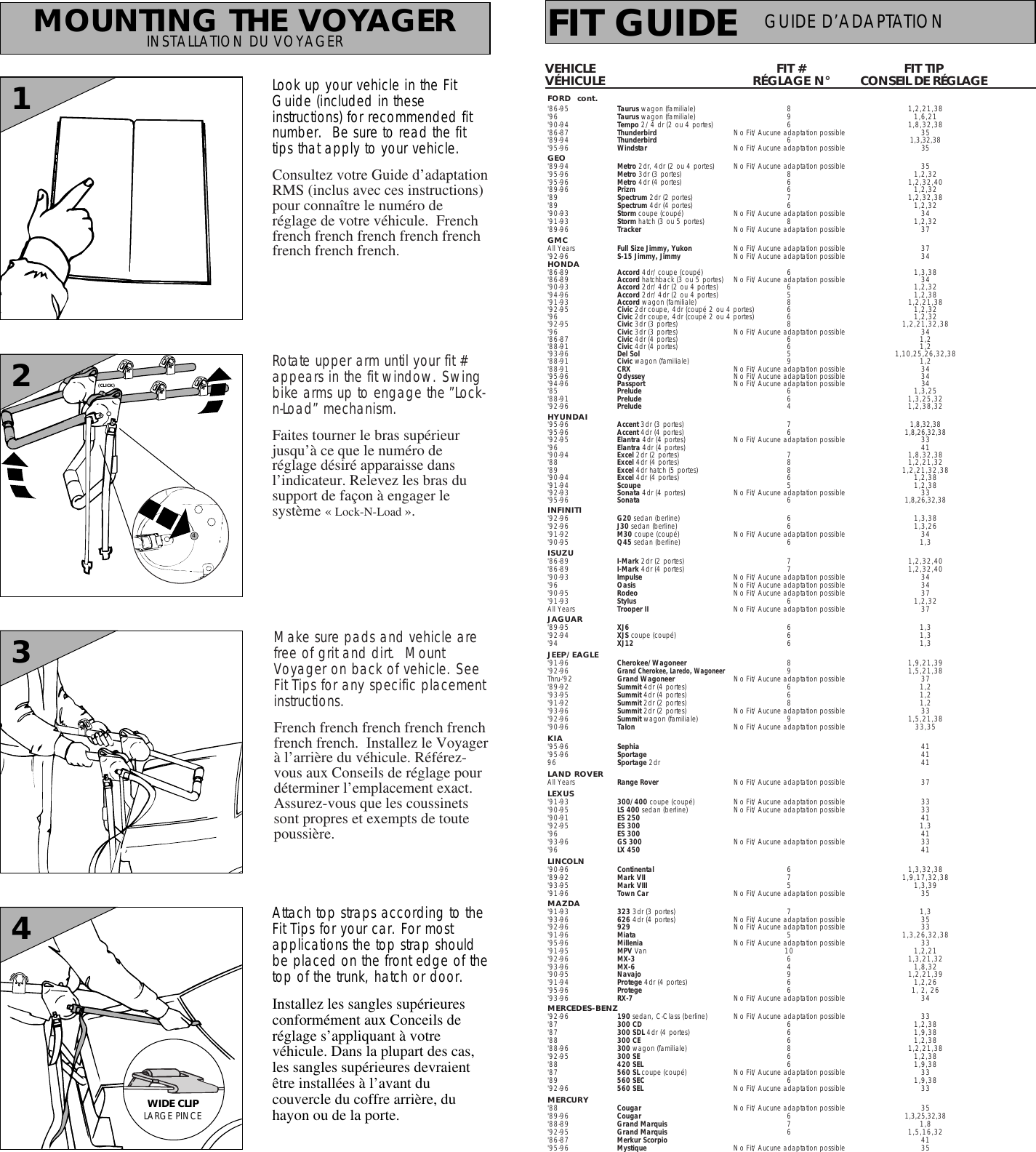 Thule Voyager 975 Users Manual MEC 5291