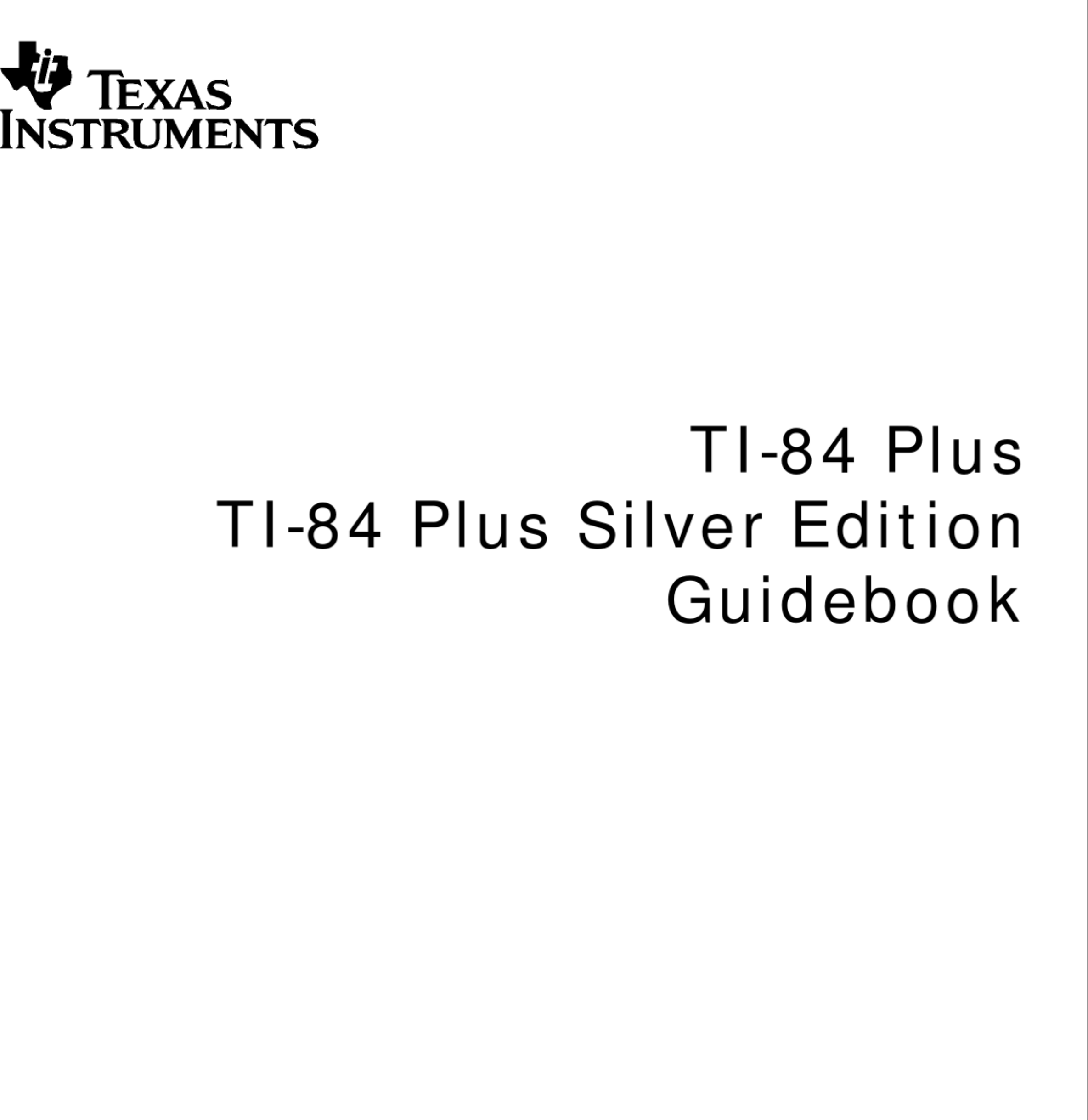 Ti 84 Plus Manual Book 1002784