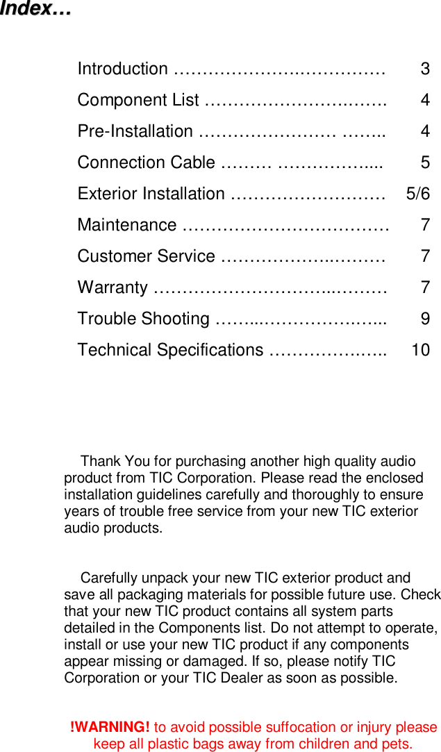 Page 3 of 10 - Tic Tic-Terra-Forms-Tfs6-Users-Manual- Instructions  Tic-terra-forms-tfs6-users-manual