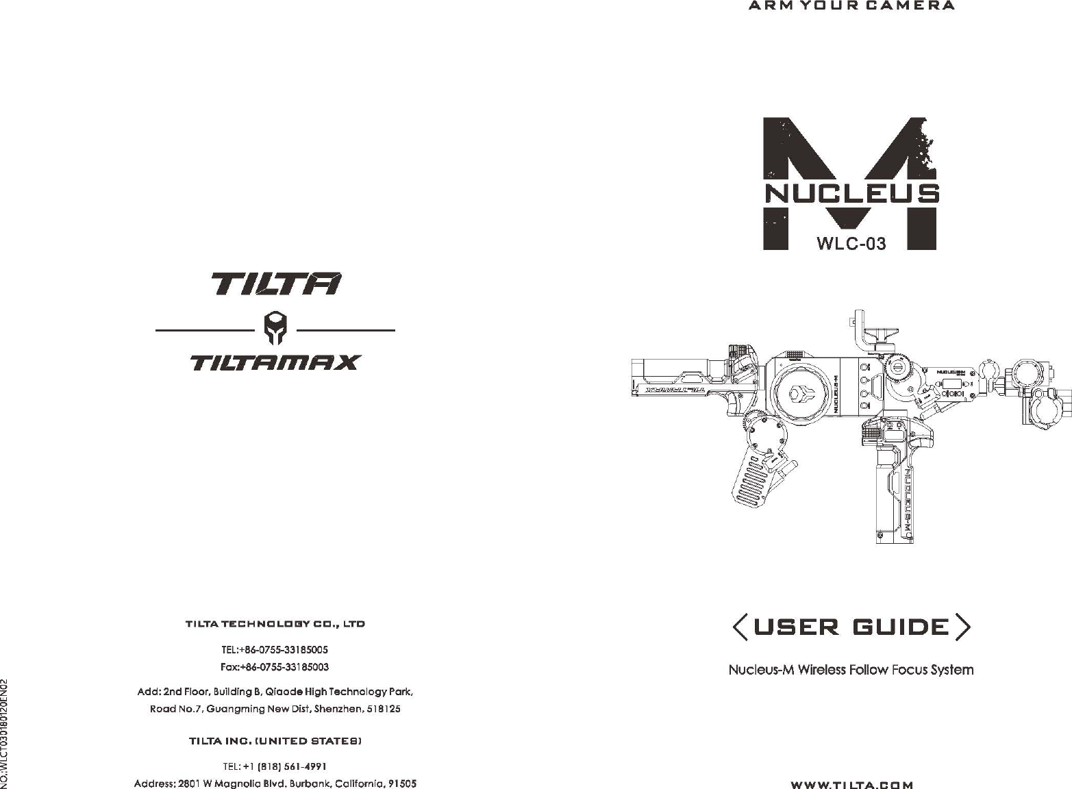 Page 1 of Tilta Technology HANDLES Nucleus-M Wireless Follow Focus System User Manual Manual