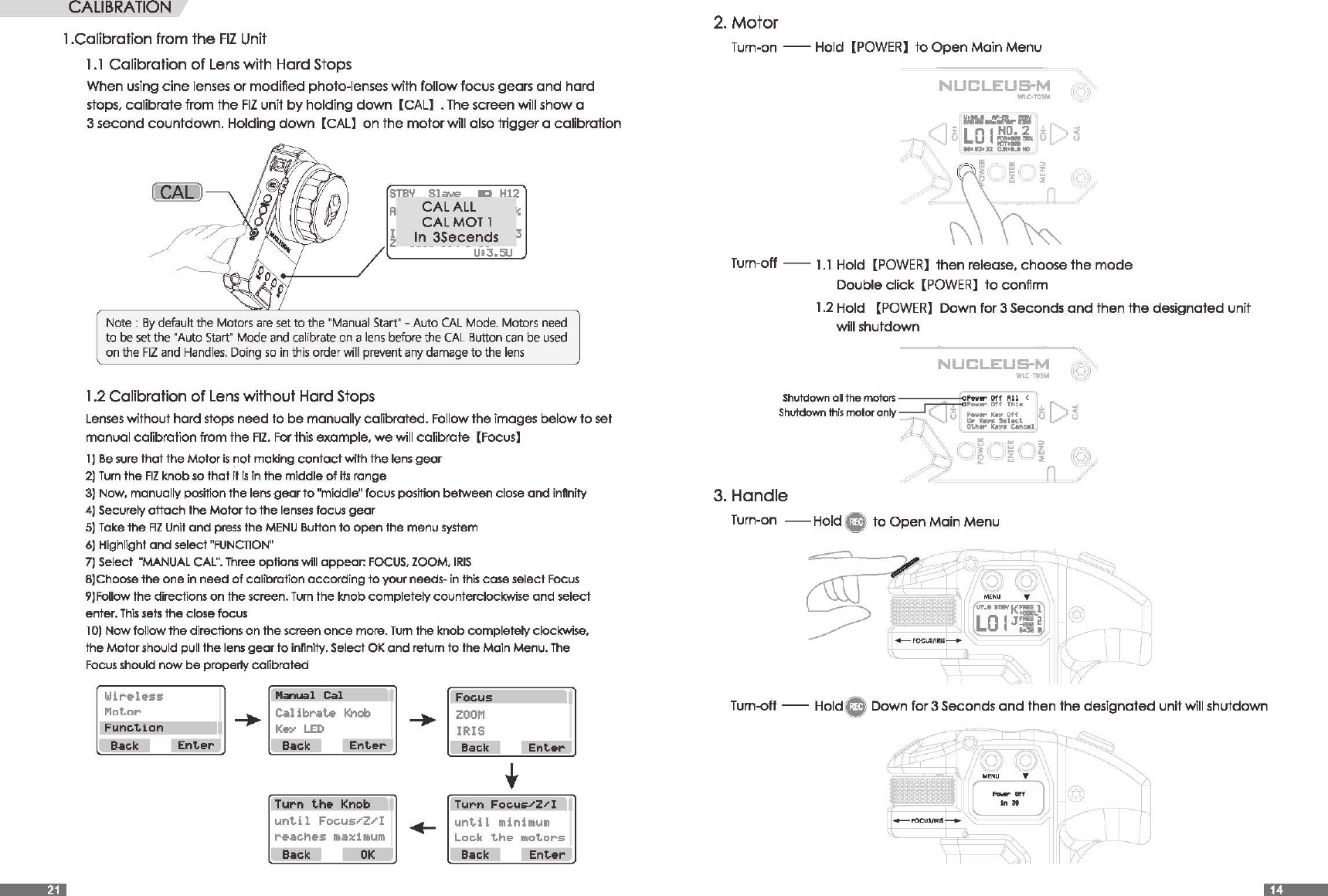 Page 15 of Tilta Technology HANDLES Nucleus-M Wireless Follow Focus System User Manual Manual