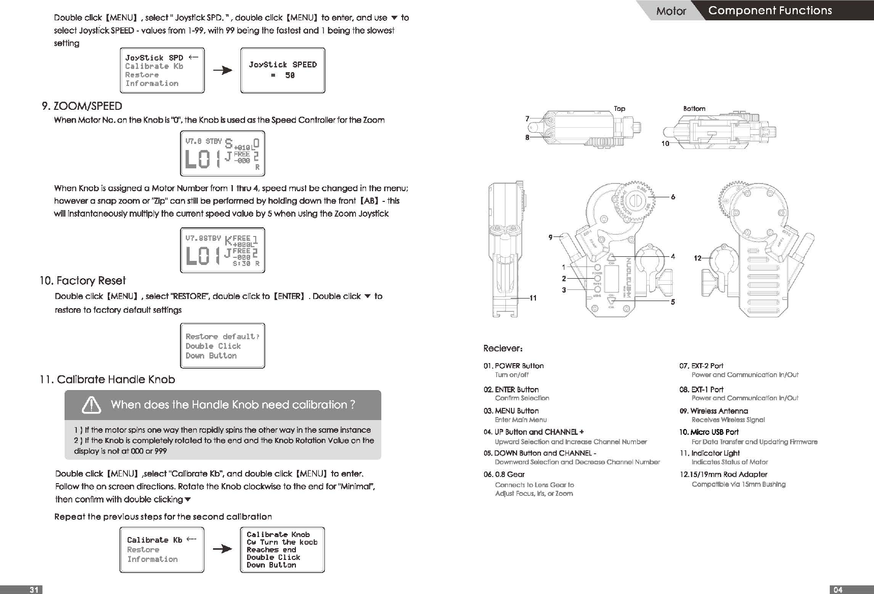 Page 5 of Tilta Technology HANDLES Nucleus-M Wireless Follow Focus System User Manual Manual