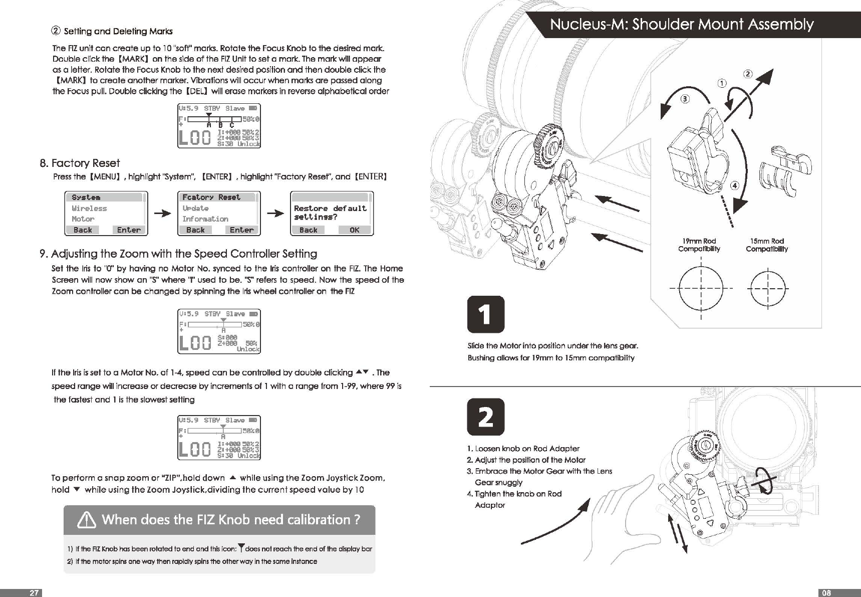 Page 9 of Tilta Technology HANDLES Nucleus-M Wireless Follow Focus System User Manual Manual