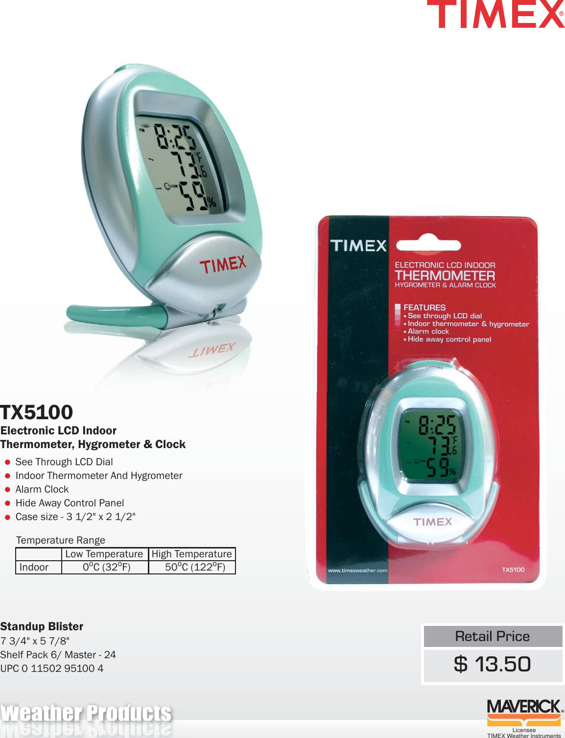 Timex Weather Products Tx 5100 Users Manual 2