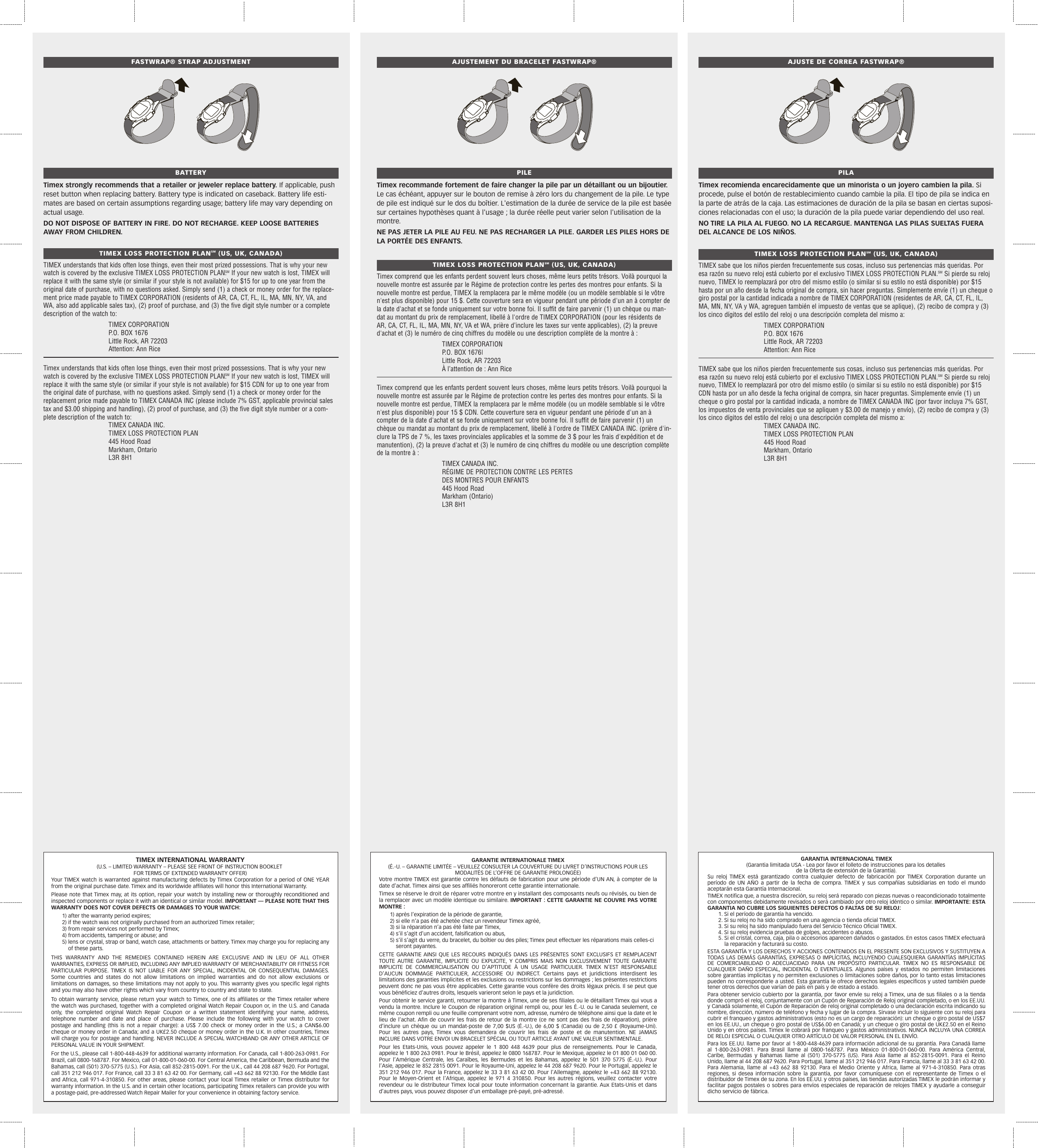 Page 2 of 2 - Timex Timex-Iron-Kids-User-Guide- 020350-Inst. W-34 NA  Timex-iron-kids-user-guide