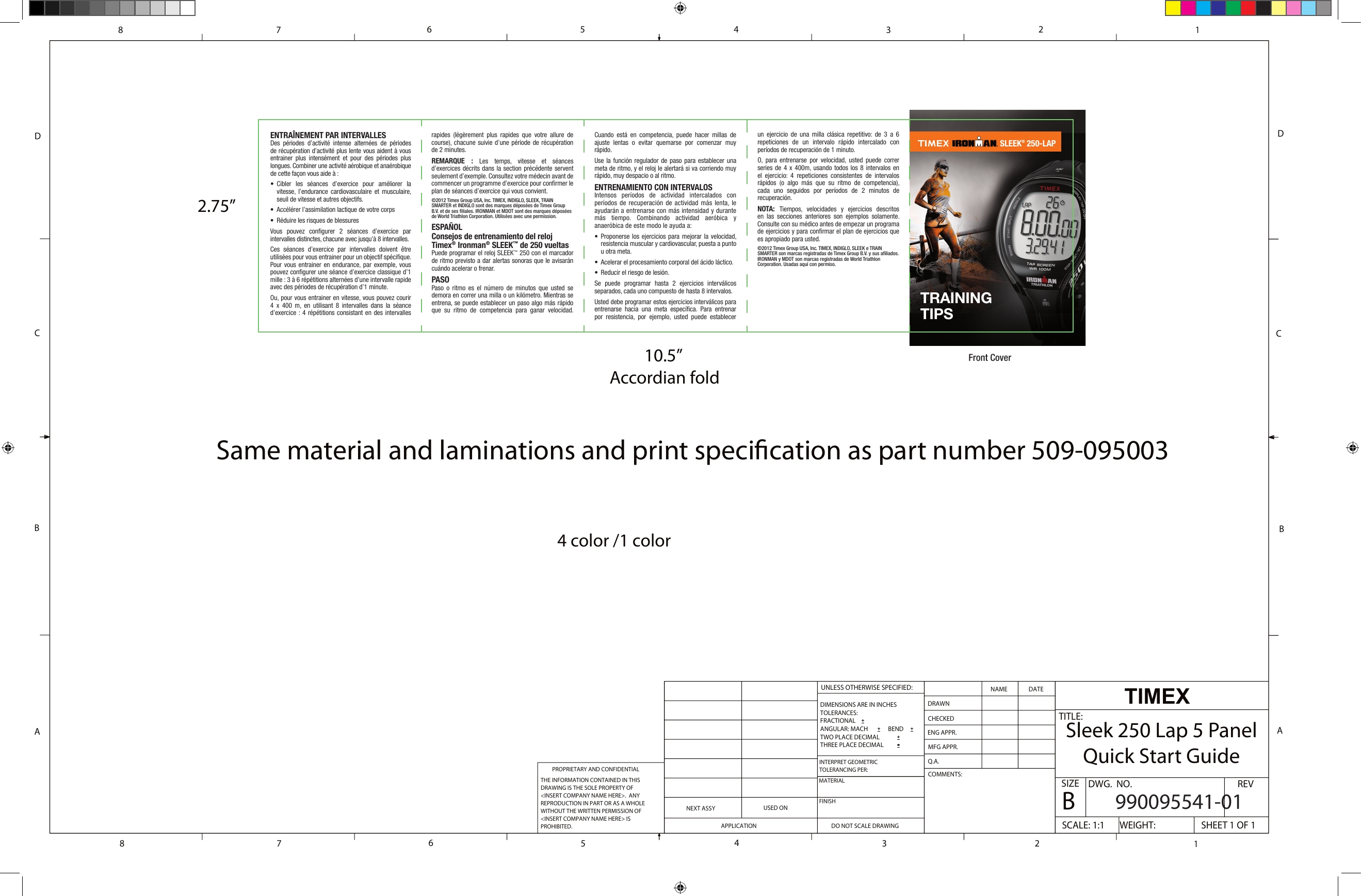 Timex Ironman 250 Lap Training Tips User Guide 2004_PK11b_Sleek250_QSG ...