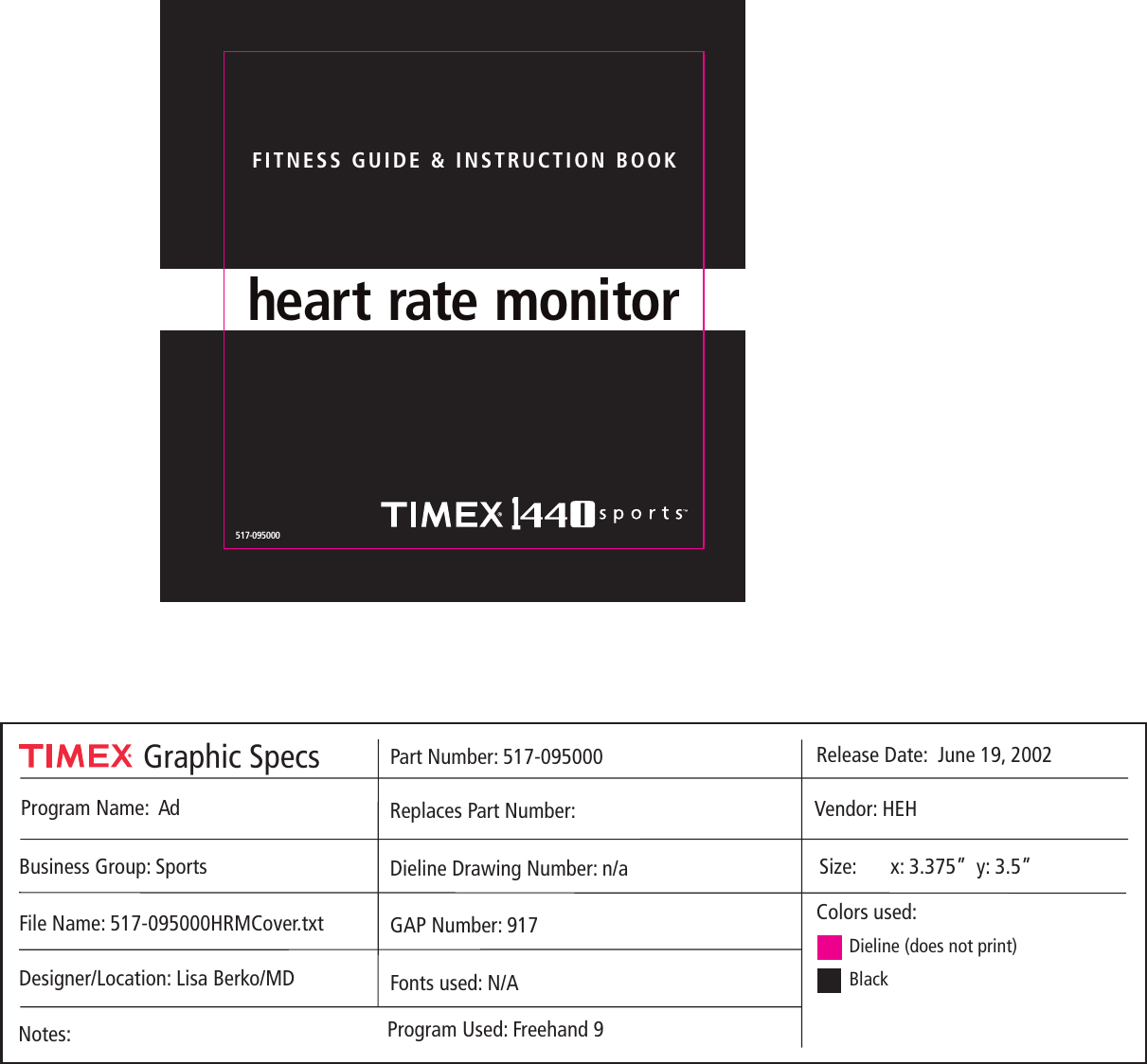 Page 1 of 3 - Timex Timex-Sports-1440-Users-Manual- 517-095000HRMCover.txt  Timex-sports-1440-users-manual