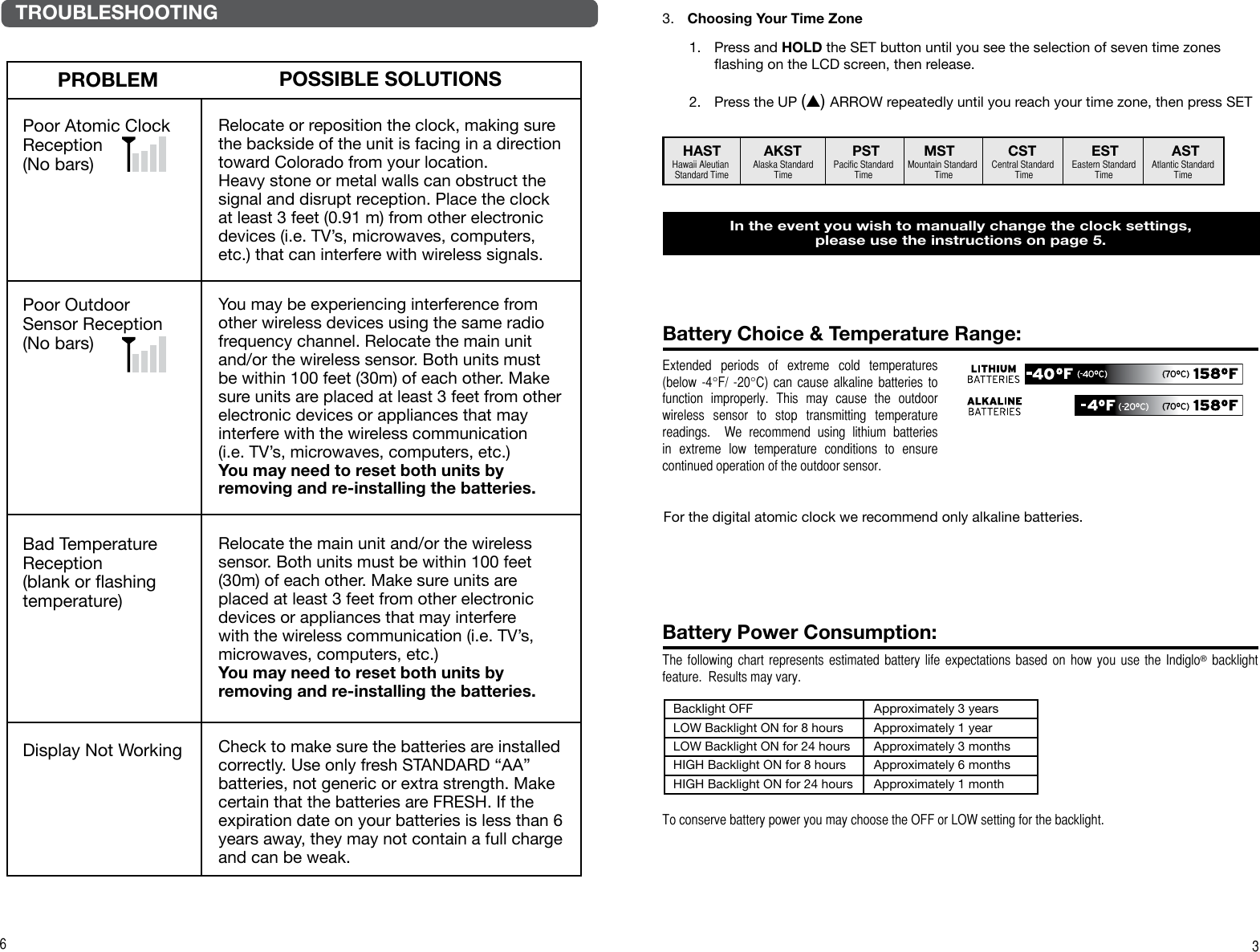 Page 3 of 4 - Timex Timex-Timex-Clock-75333Tkl-Users-Manual-  Timex-timex-clock-75333tkl-users-manual
