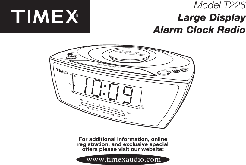 Page 1 of 8 - Timex Timex-Timex-Clock-Radio-Timex-Alarm-Clock-Radio-Users-Manual- T228 IB-p1  Timex-timex-clock-radio-timex-alarm-clock-radio-users-manual