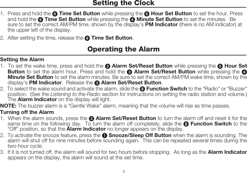 Page 7 of 8 - Timex Timex-Timex-Clock-Radio-Timex-Alarm-Clock-Radio-Users-Manual- T228 IB-p1  Timex-timex-clock-radio-timex-alarm-clock-radio-users-manual