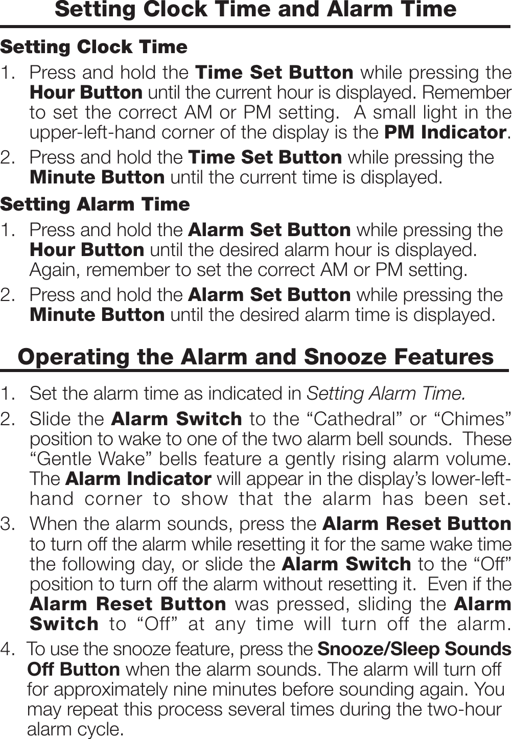 Page 4 of 8 - Timex Timex-Timex-Clock-T120-Users-Manual- T120IBonline  Timex-timex-clock-t120-users-manual