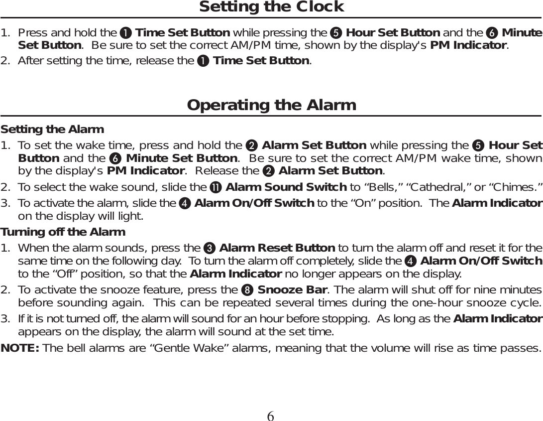 Page 6 of 8 - Timex Timex-Timex-Clock-T131-Users-Manual-  Timex-timex-clock-t131-users-manual