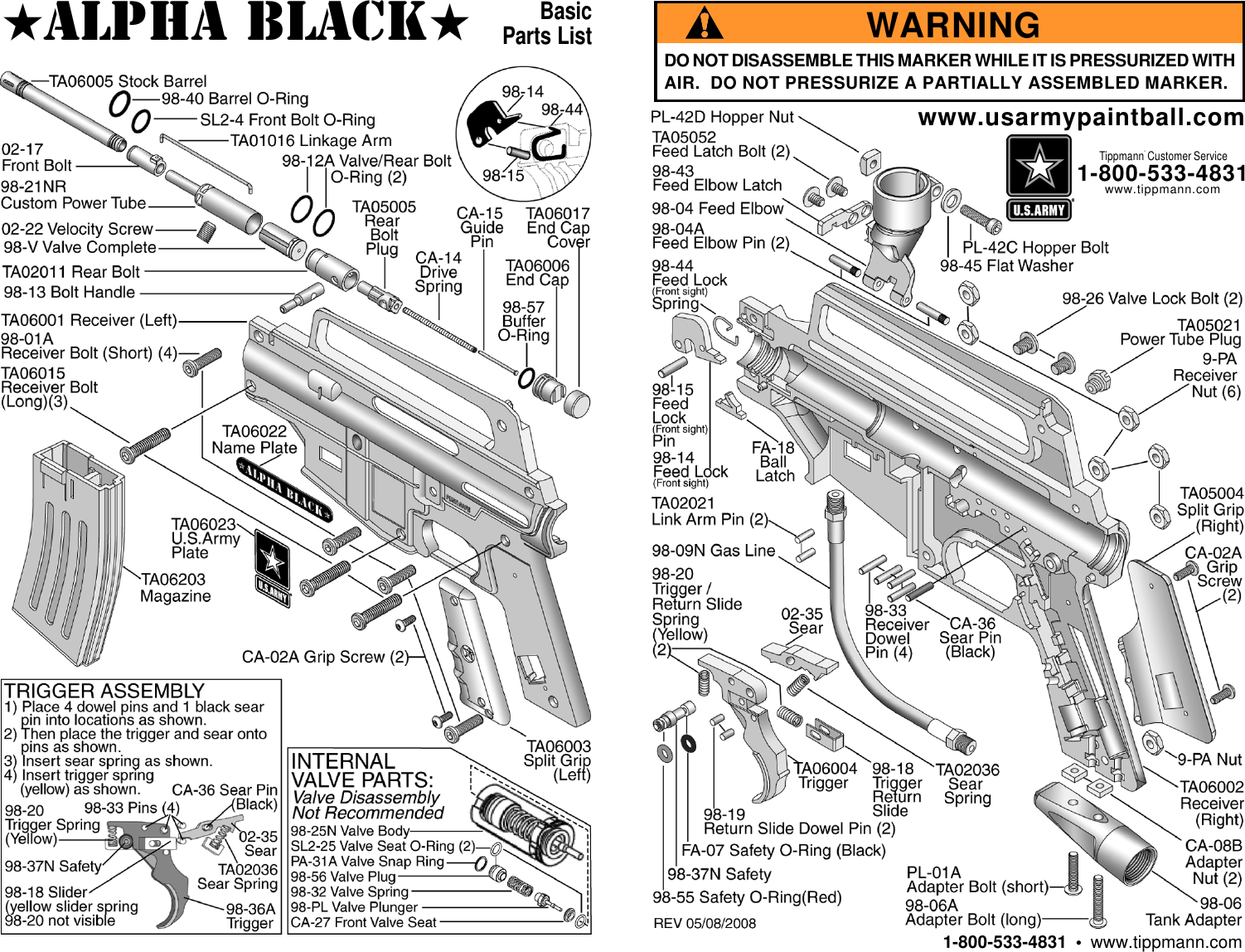 Page 1 of 1 - Tippmann Tippmann-Us-Army-Alpha-Black-Basic-Users-Manual- 02-20-09_ToErichForWEB-AB-BASIC-Sch  Tippmann-us-army-alpha-black-basic-users-manual