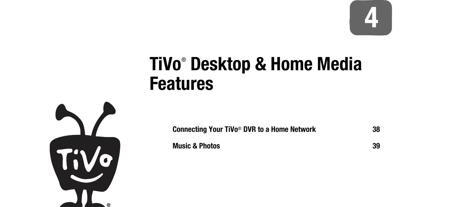 Page 1 of 4 - Tivo Tivo-Tivo-Dvr-Tivo-Desktop-And-Home-Media-Features-Users-Manual- Series3 HD Viewers Guide - Desktop & Home Media Features  Tivo-tivo-dvr-tivo-desktop-and-home-media-features-users-manual