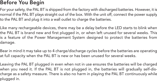 Page 6 of Tivoli Audio PALBT Portable AM/FM Radio with Bluetooth User Manual 