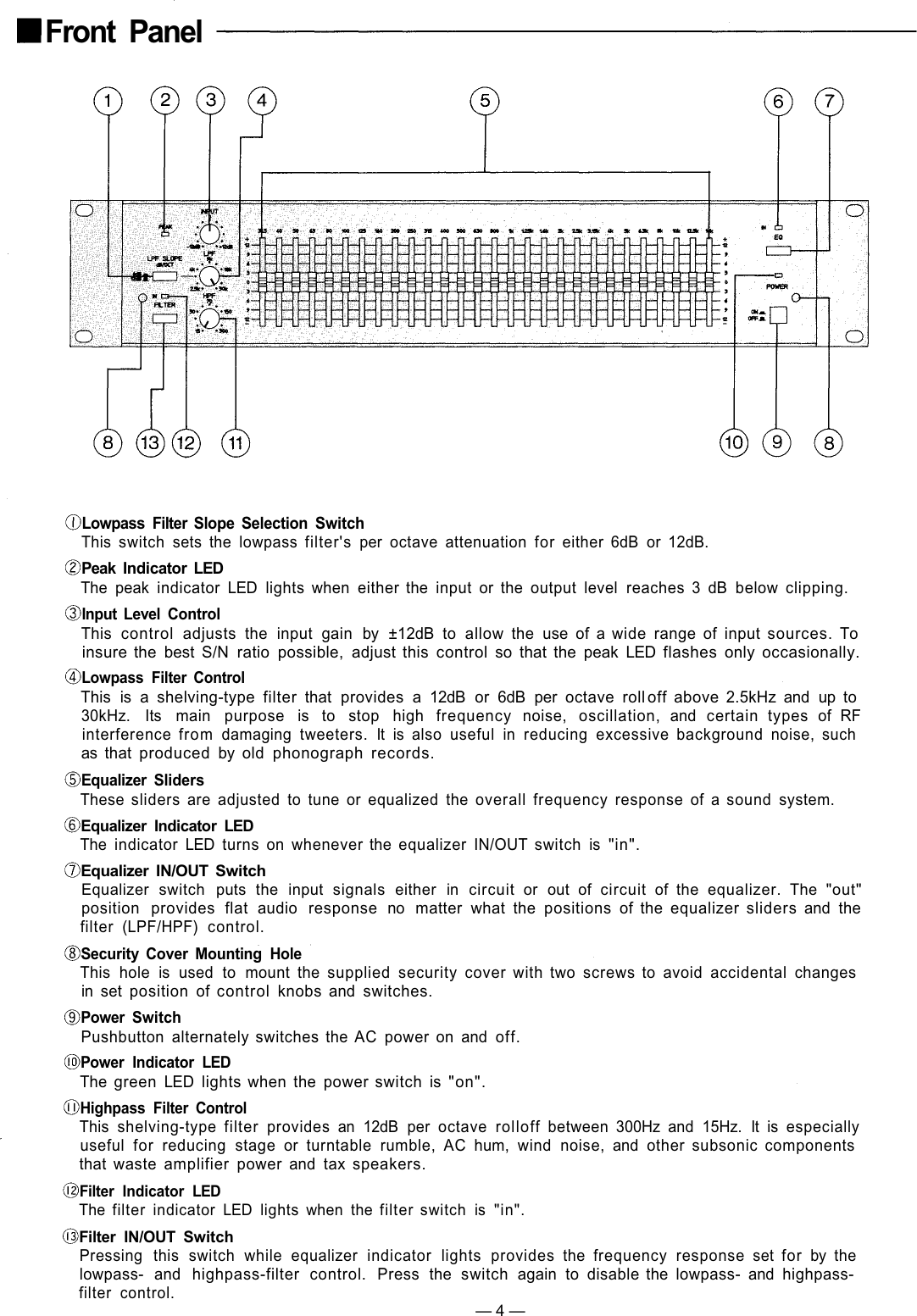 Page 4 of 12 - Toa-Electronics Toa-Electronics-1000-Series-Users-Manual- E-1231  Toa-electronics-1000-series-users-manual