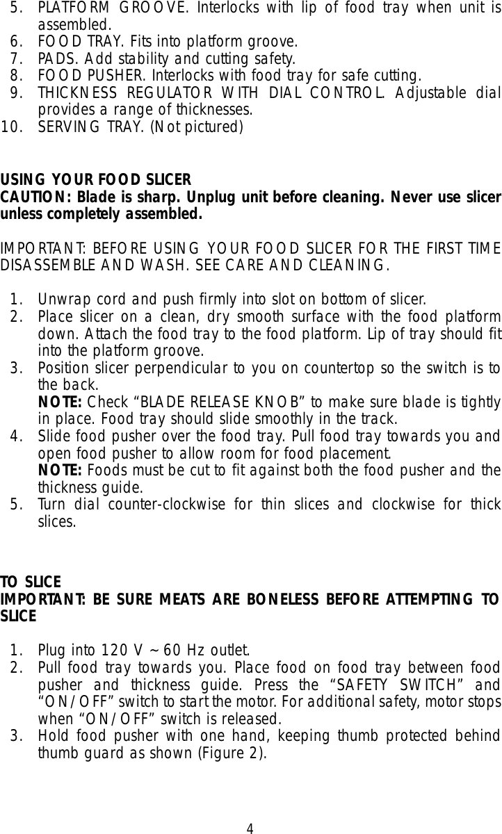 Page 4 of 9 - Toastmaster Toastmaster-6122S-Users-Manual-  Toastmaster-6122s-users-manual