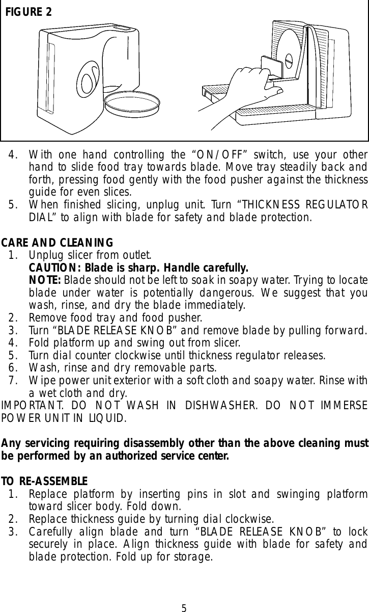 Page 5 of 9 - Toastmaster Toastmaster-6122S-Users-Manual-  Toastmaster-6122s-users-manual