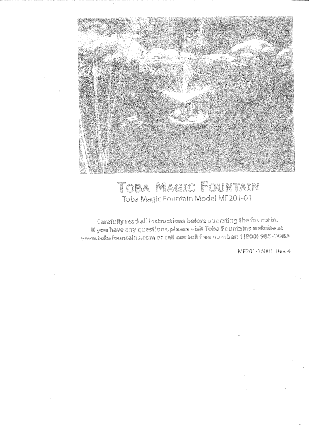 Toba Fountains MF101RA Remote Control for Toba Magic Fountain (434MHz