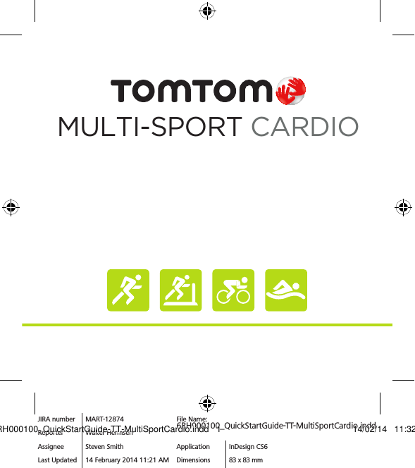 TomTom 8RA0 TomTom Cardio watch User Manual Multi Sport UG