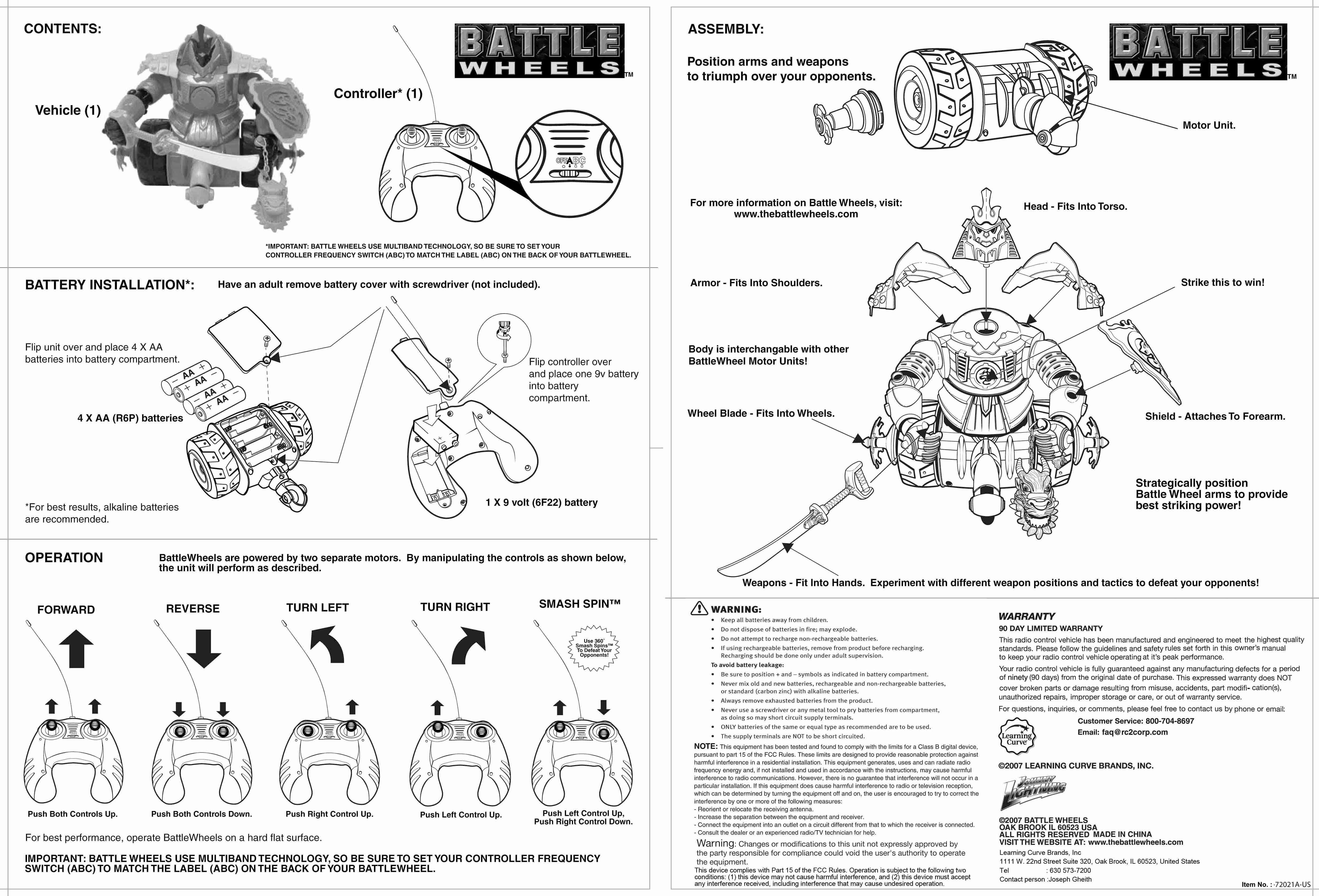 BATTLE WHEELS-KAGU-TSUCHI User Manual