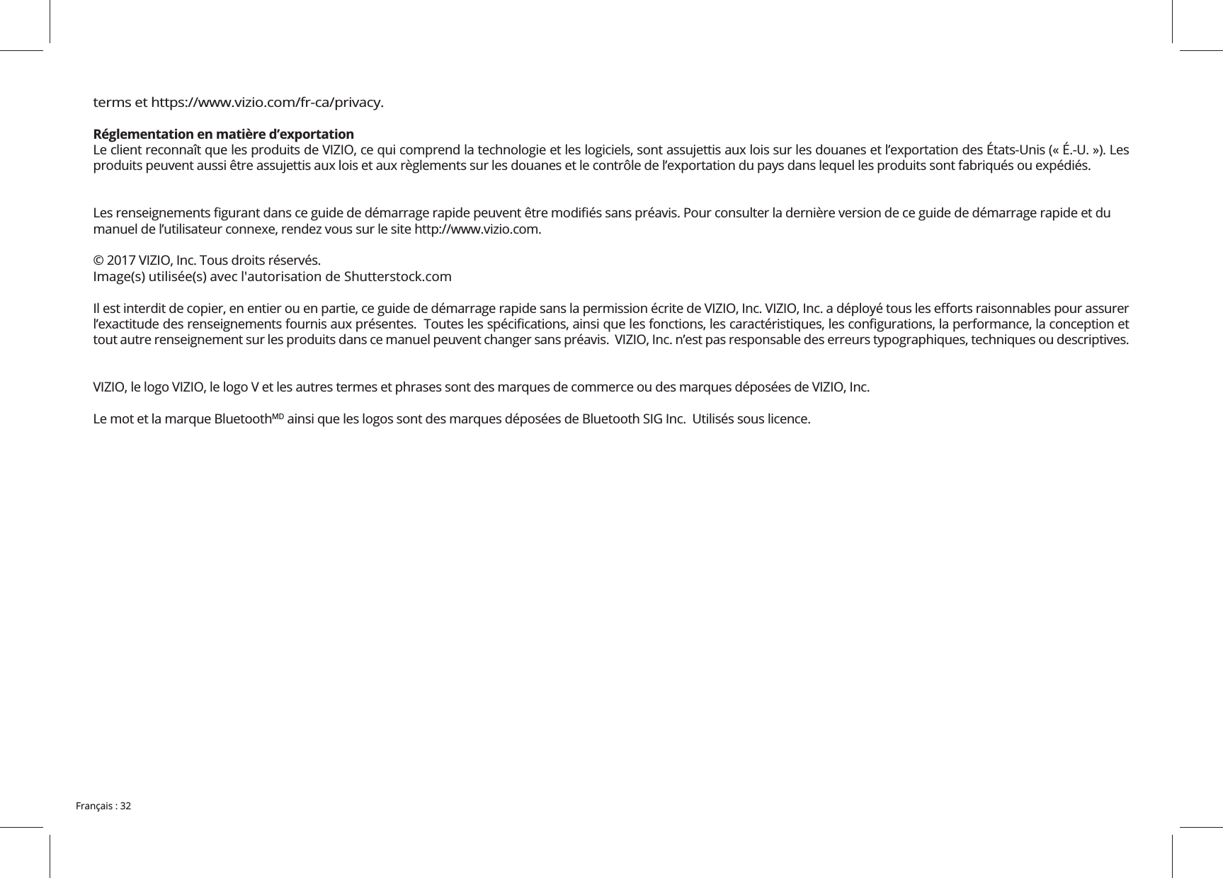 Réglementation en matière d’exportation MD