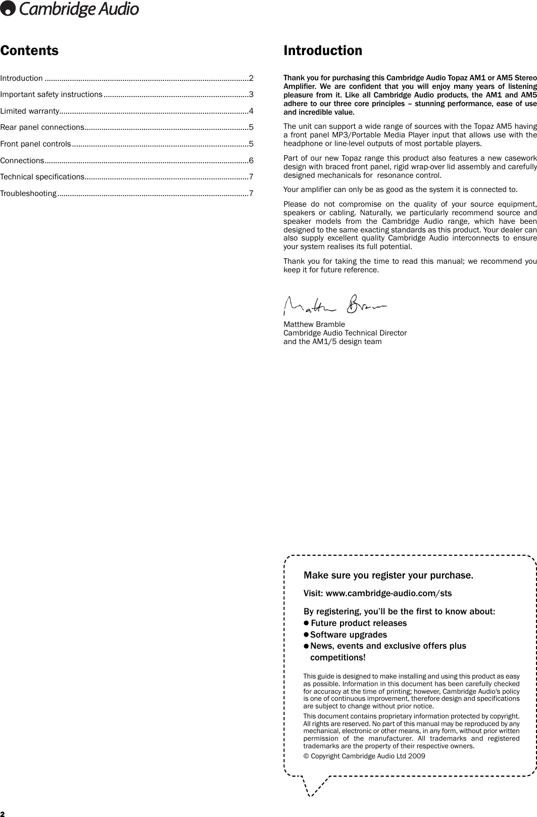 Page 2 of 8 - Topaz-Systems Topaz-Systems-Am1-Users-Manual- Topaz-systems-am1-users-manual