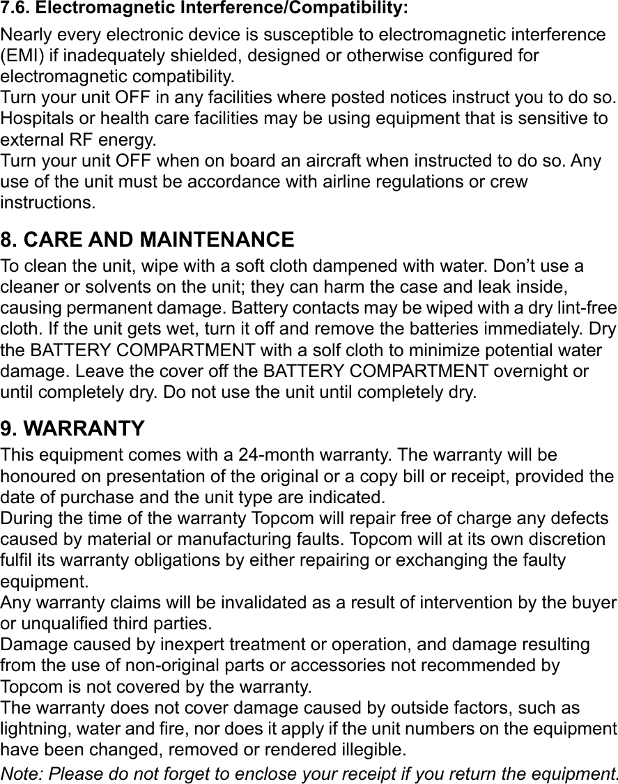 Page 8 of 8 - Topcom Topcom-Twintalker-3000-Users-Manual- ManualsLib - Makes It Easy To Find Manuals Online!  Topcom-twintalker-3000-users-manual