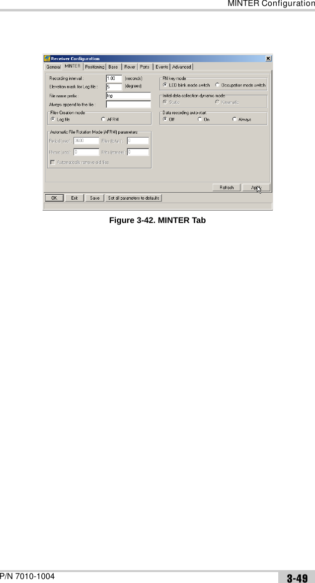 MINTER ConfigurationP/N 7010-1004 3-49Figure 3-42. MINTER Tab