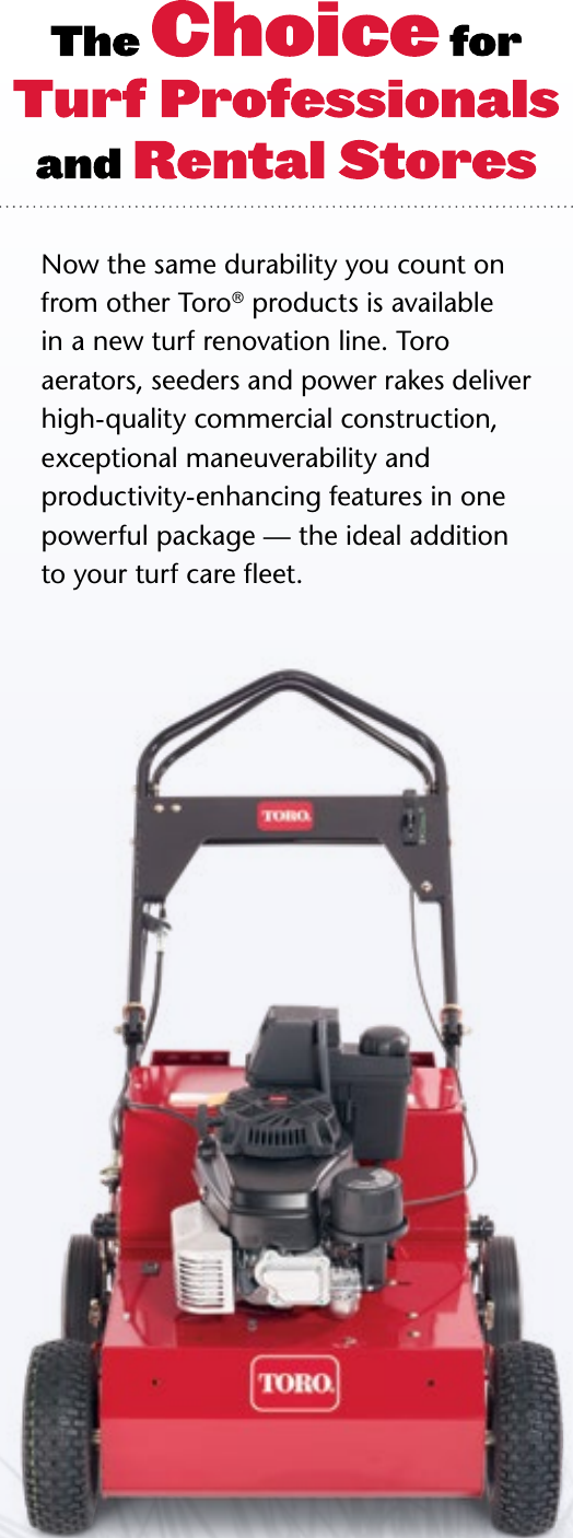 Page 5 of 6 - Toro Toro-21-Hydraulic-Aerator-Brochure-  Toro-21-hydraulic-aerator-brochure