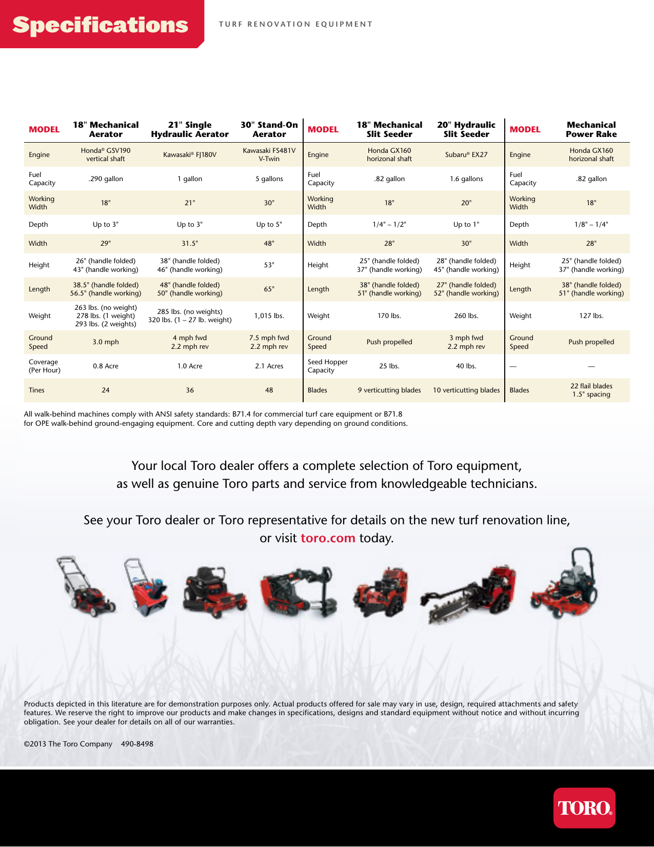 Page 6 of 6 - Toro Toro-21-Hydraulic-Aerator-Brochure-  Toro-21-hydraulic-aerator-brochure