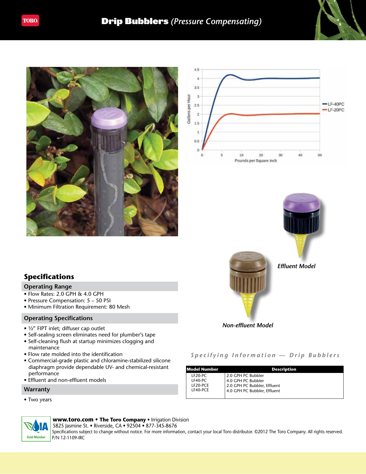 Page 2 of 2 - Toro Toro-Drip-Bubblers-Sell-Sheet-  Toro-drip-bubblers-sell-sheet