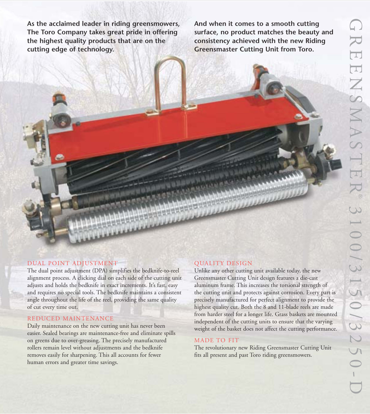 Page 3 of 8 - Toro Toro-Greensmaster-3150-Q-04358-Brochure- Toro_GM3100_3150_3250-D  Toro-greensmaster-3150-q-04358-brochure