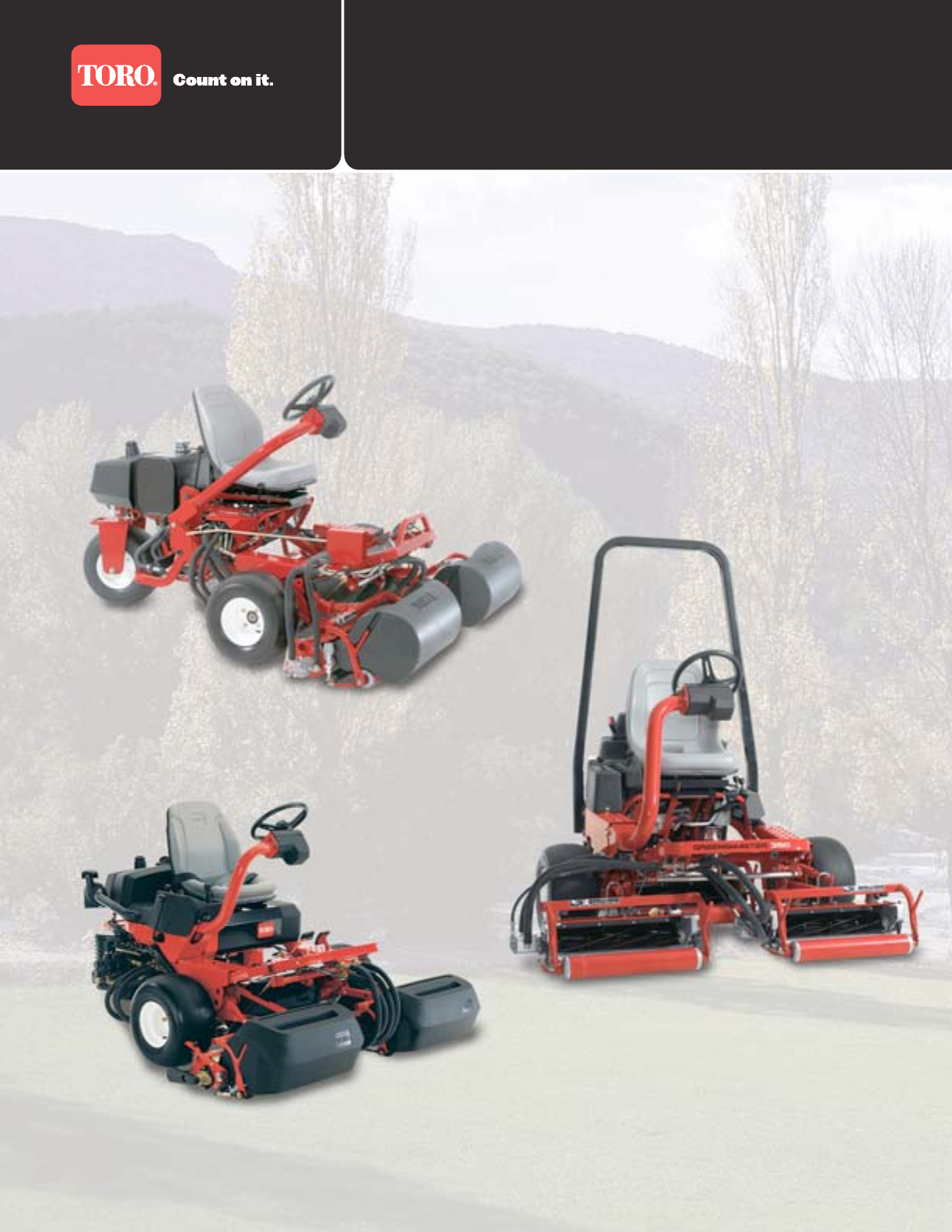 Toro Greensmaster 3150 Q 04358 Brochure Toro_GM3100_3150_3250 D