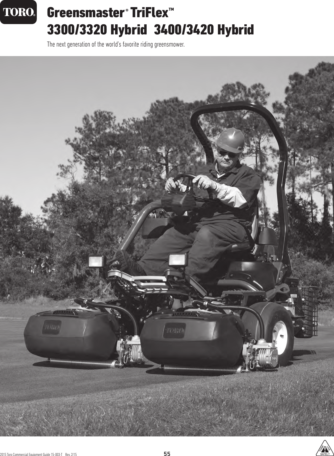 Page 1 of 4 - Toro Toro-Greensmaster-Triflex-Hybrid-3320-Specifications- Toro-greensmaster-triflex-hybrid-3320-specifications