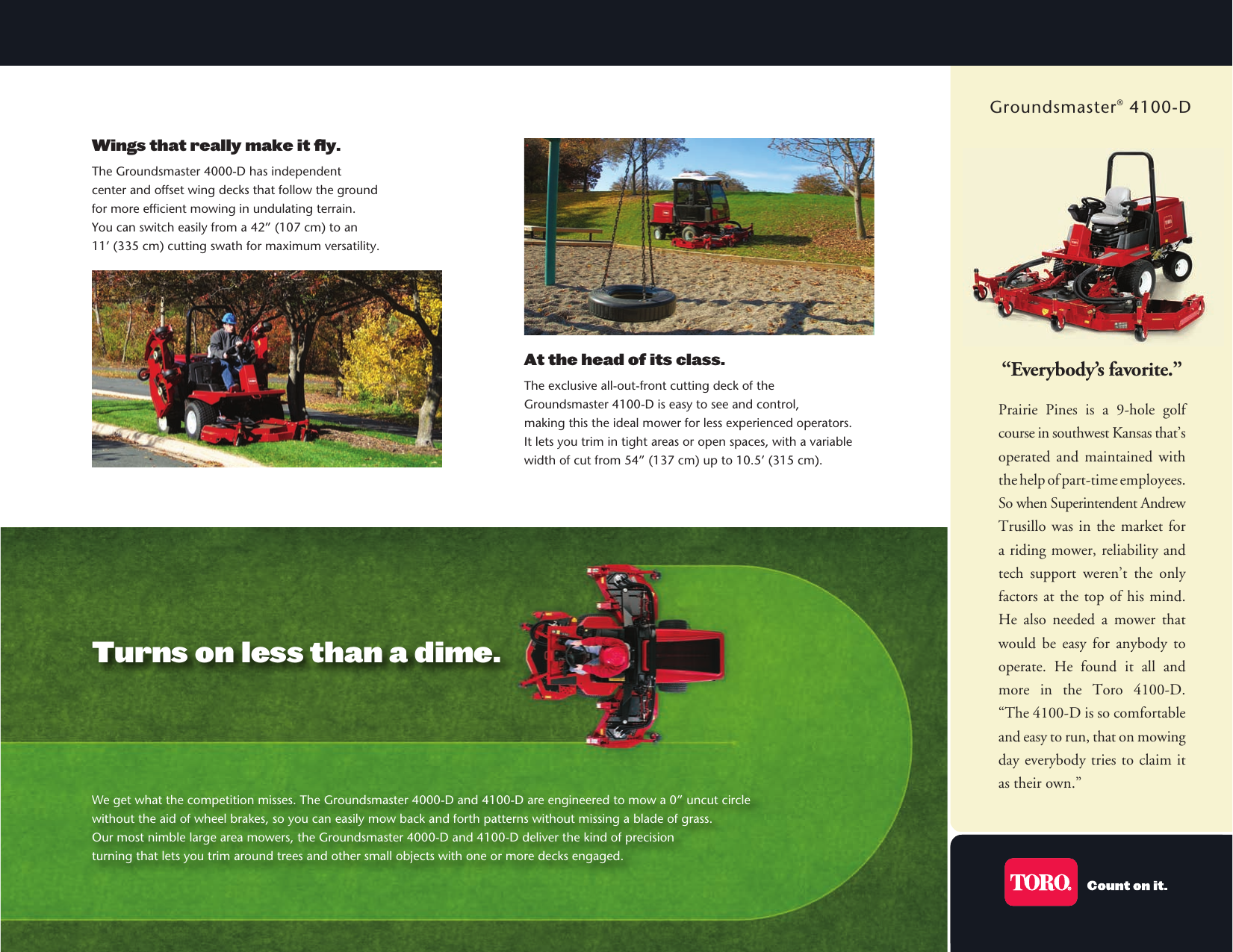 Toro Groundsmaster 4000 D 30448 Brochure