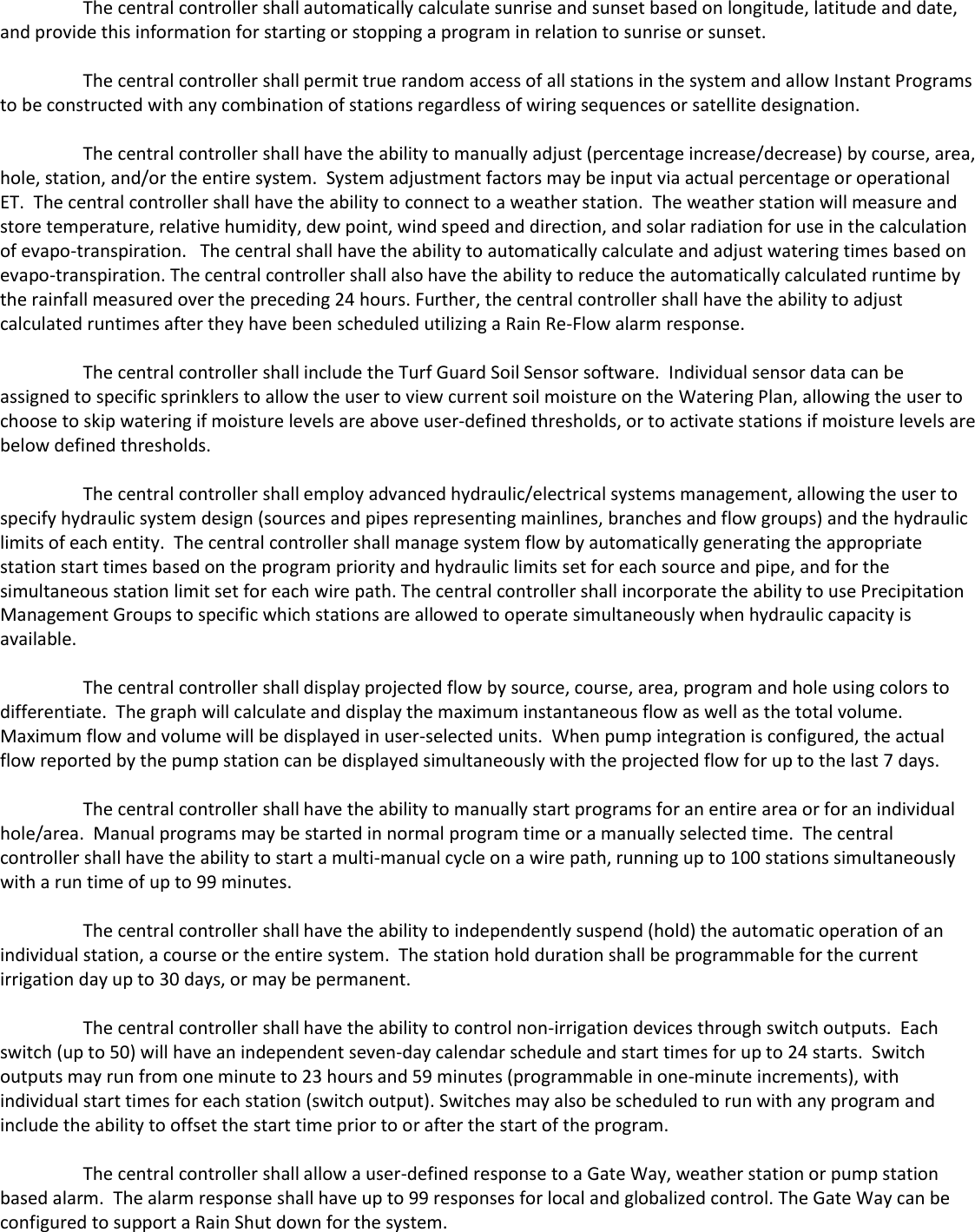 Page 4 of 5 - Toro Toro-Lynx-Central-Control-Pe-2-0-Gdc-Specifications- LYNX “CENTRAL FOR VP”  Toro-lynx-central-control-pe-2-0-gdc-specifications