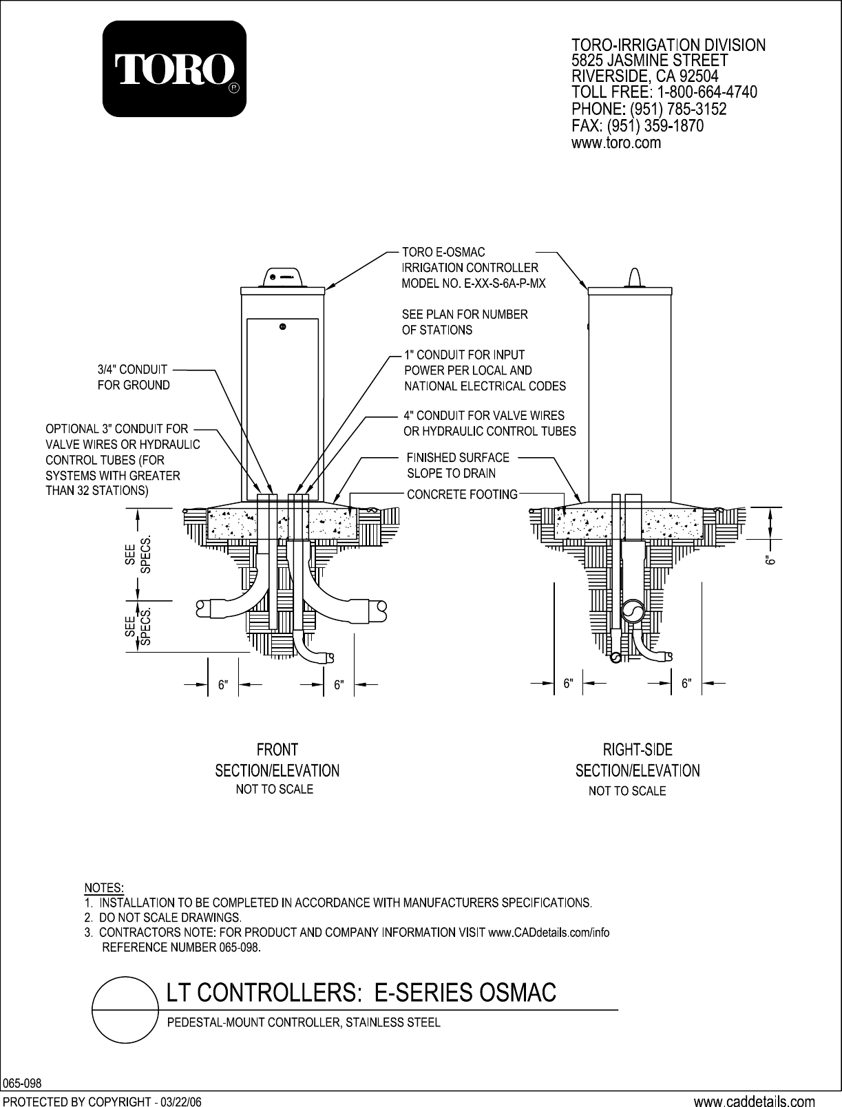 Page 1 of 1 - Toro Toro-Osmac-E-Series-Users-Manual- 065-098 Toro-osmac-e-series-users-manual