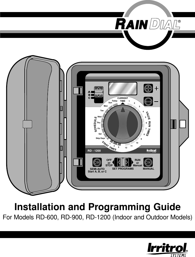 Toro Rain Dial Installation And Programming Guide