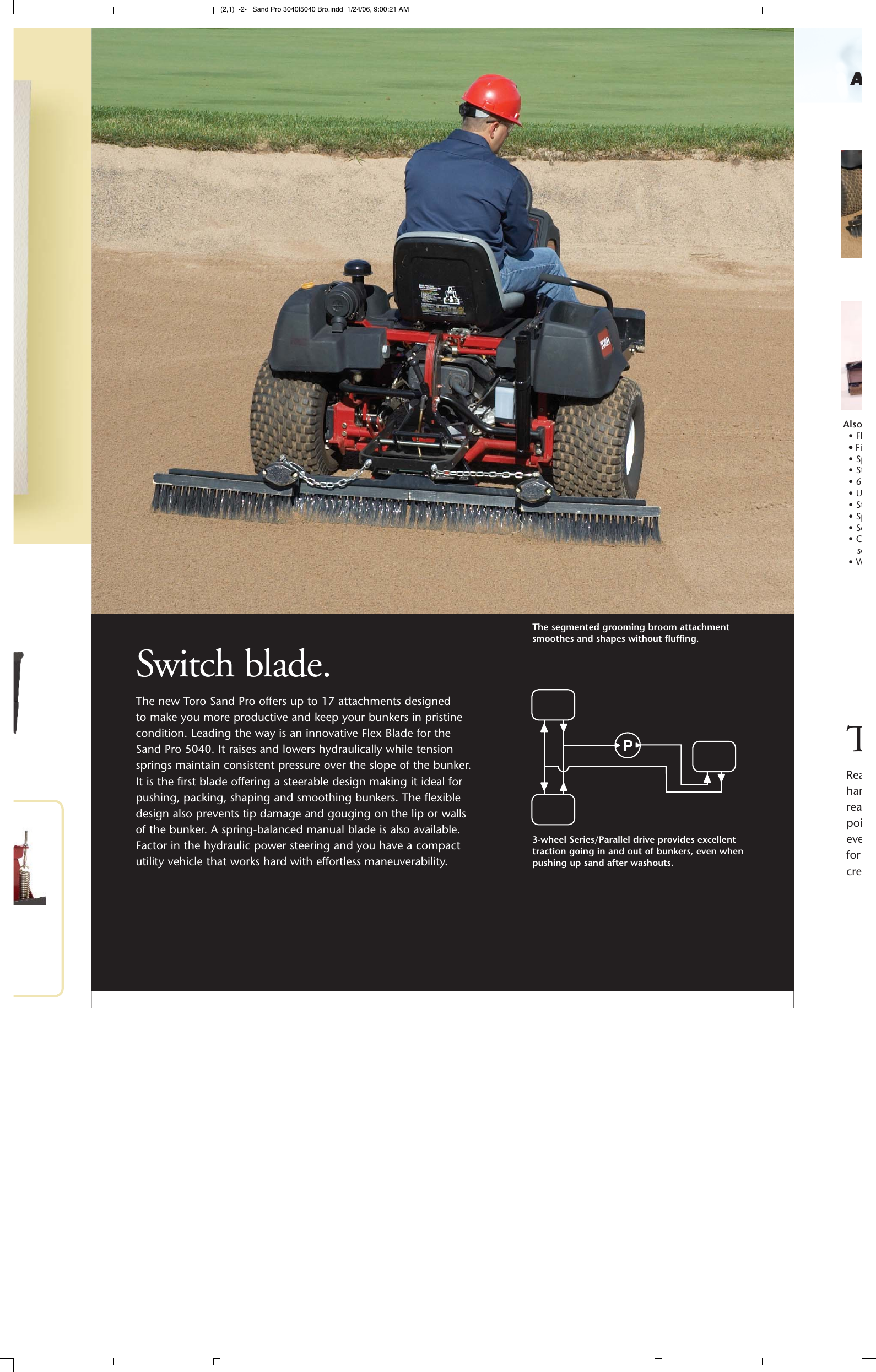 Page 3 of 6 - Toro Toro-Sand-Pro-3040-08703-Brochure- Sand Pro 3040|5040 Bro  Toro-sand-pro-3040-08703-brochure